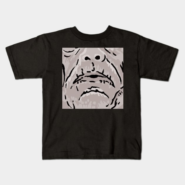 VINTAGE FRANKENSTEIN GREYSCALE Kids T-Shirt by HHN UPDATES